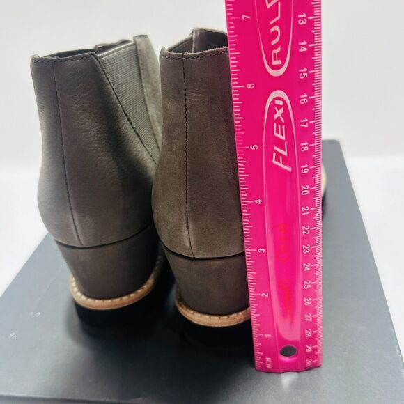 Eileen Fisher Caddy-TN Women's US 9.5M Chelsea Bootie Graphite Nubuck Wedge Heel - Picture 8 of 15